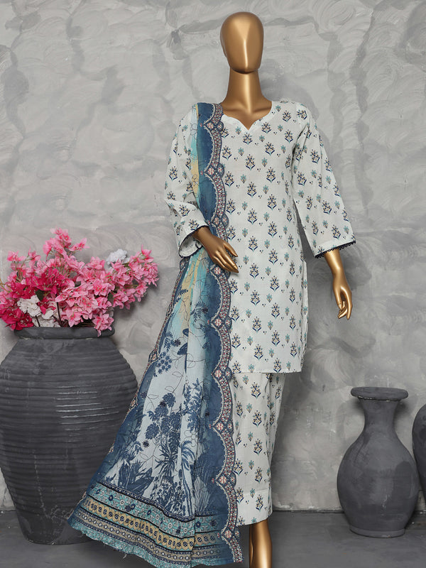 Shaili By MTF Digital Printed Cotton Collection | Unstitched Suit D01