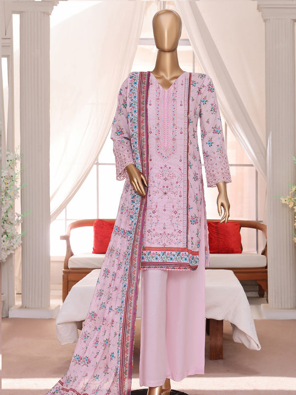 Phulkari By MTF Digital Printed Embroidered Lawn | Unstitched Suit D01