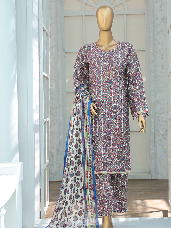 Rukhsar By MTF Digital Printed Cambric Collection | Unstitched Suit D01
