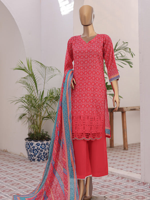 Vivari By MTF Digital Printed Doria Chikankari Lawn | Unstitched Suit D02