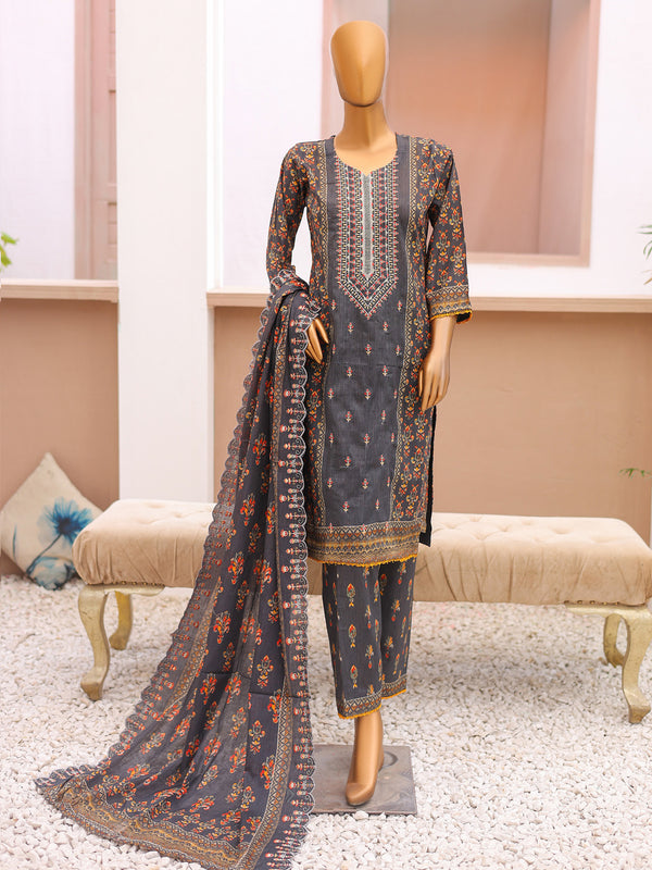 Sunehri By Ruqayyahs Digital Printed LAWN Embroidered | Unstitched Suit D02