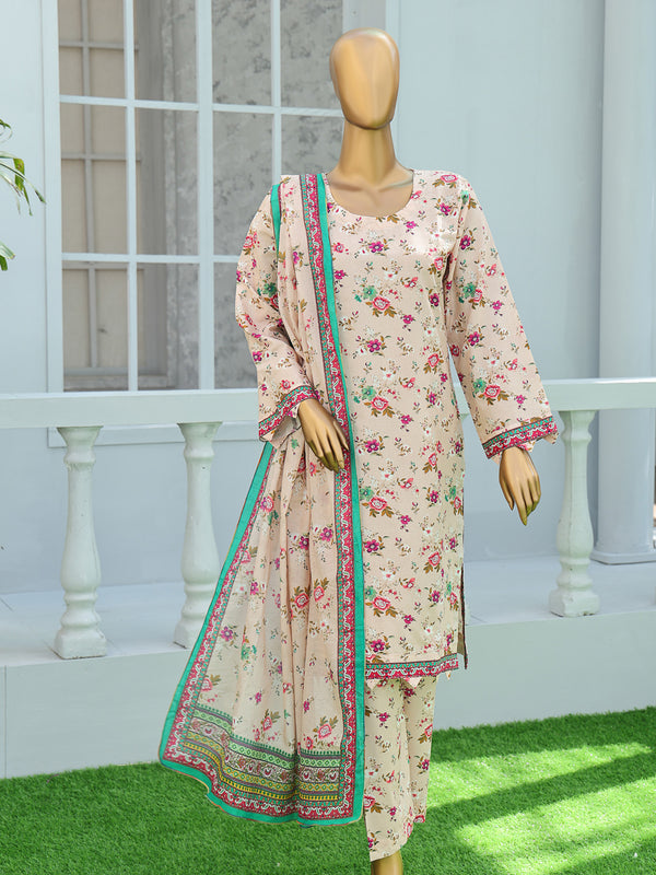 Rukhsar By MTF Digital Printed Cambric Collection | Unstitched Suit D03