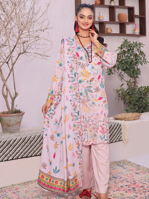 Pehar By MTF Digital Printed Embroidered Jacquard Karandi Collection | Unstitched Suit D03