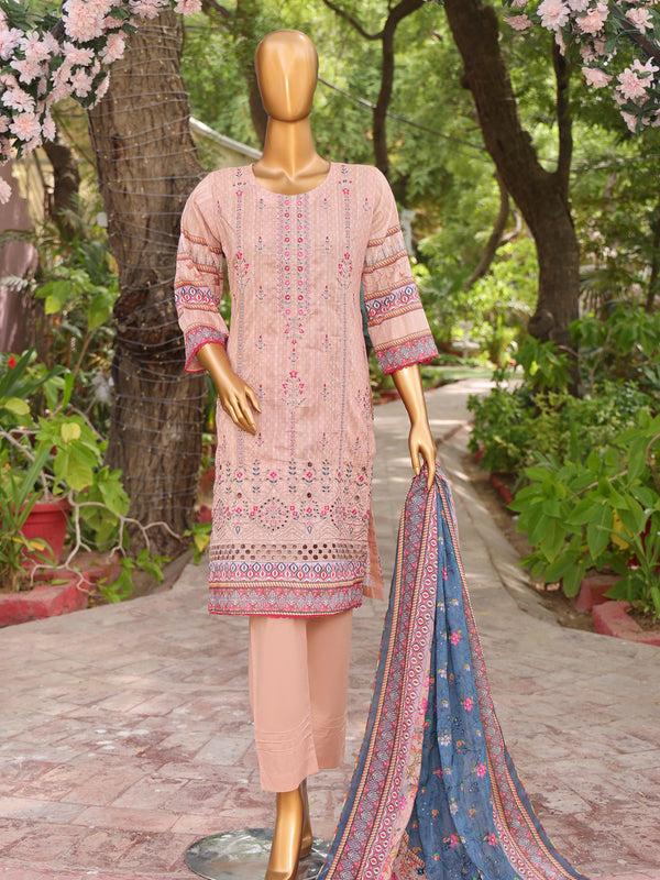 Amira Vol-2 By MTF Digital Printed Embroidered Lawn | Unstitched Suit D03