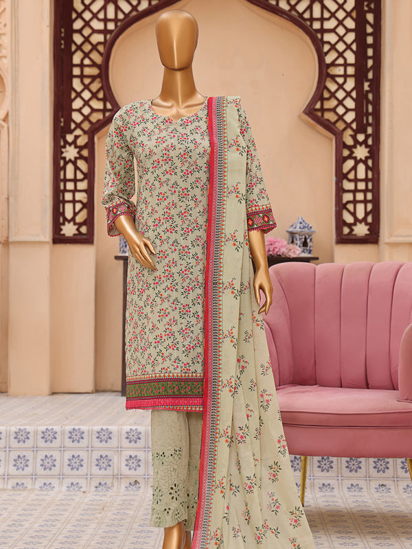 Zeenat By MTF Digital Printed Bana Dora Lawn | Unstitched Suit D03