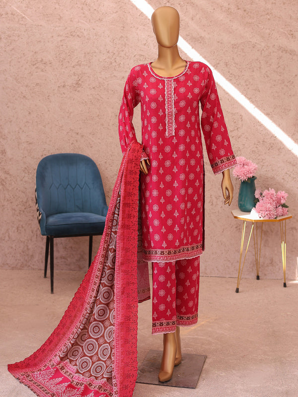 Mausam By MTF Digital Printed Lilen | Unstitched Suit D04