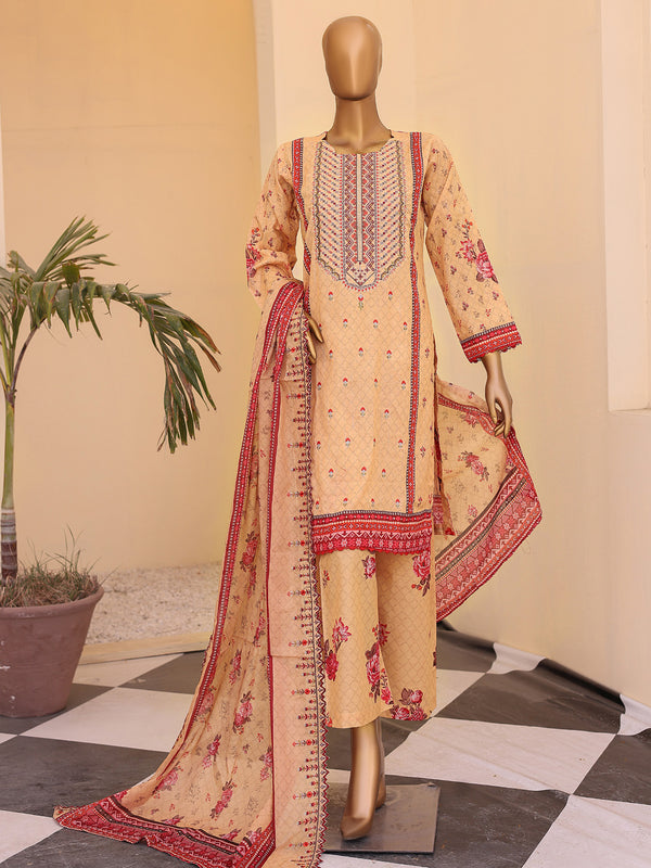 Karizma By MTF Digital Printed Doria Lawn Embroidered | Unstitched Suit D04