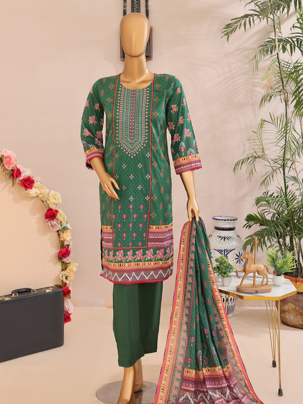 Femi vol 2 By MTF Digital Printed Embroidered Lawn | Unstitched Suit D04