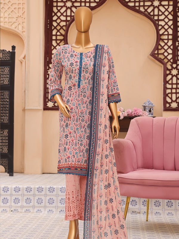 Zeenat By MTF Digital Printed Bana Dora Lawn | Unstitched Suit D04
