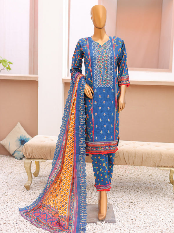 Sunehri By Ruqayyahs Digital Printed LAWN Embroidered | Unstitched Suit D04