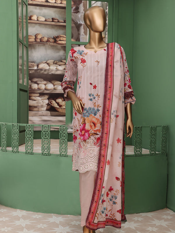 Vivari -Vol # 2 By MTF Digital Printed Doria Chikankari Lawn | Unstitched Suit D05
