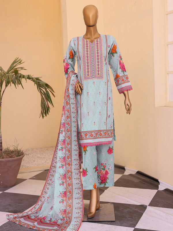 Karizma By MTF Digital Printed Doria Lawn Embroidered | Unstitched Suit D05