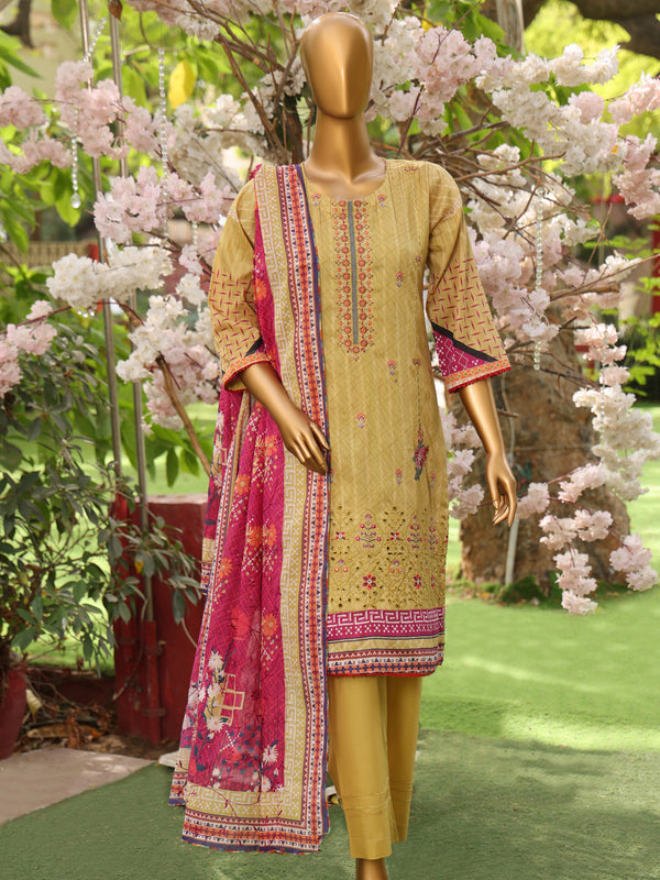 Amira Vol-2 By MTF Digital Printed Embroidered Lawn | Unstitched Suit D06