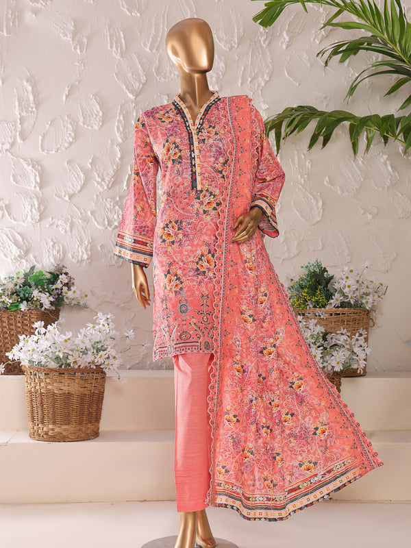 Rang-e-Meraas By MTF Digital Printed Embroidered Slub Khaddar Collection | Unstitched Suit D06