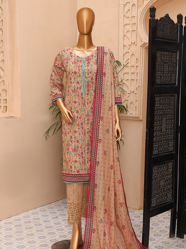 Zeenat By MTF Digital Printed Bana Dora Lawn | Unstitched Suit D06