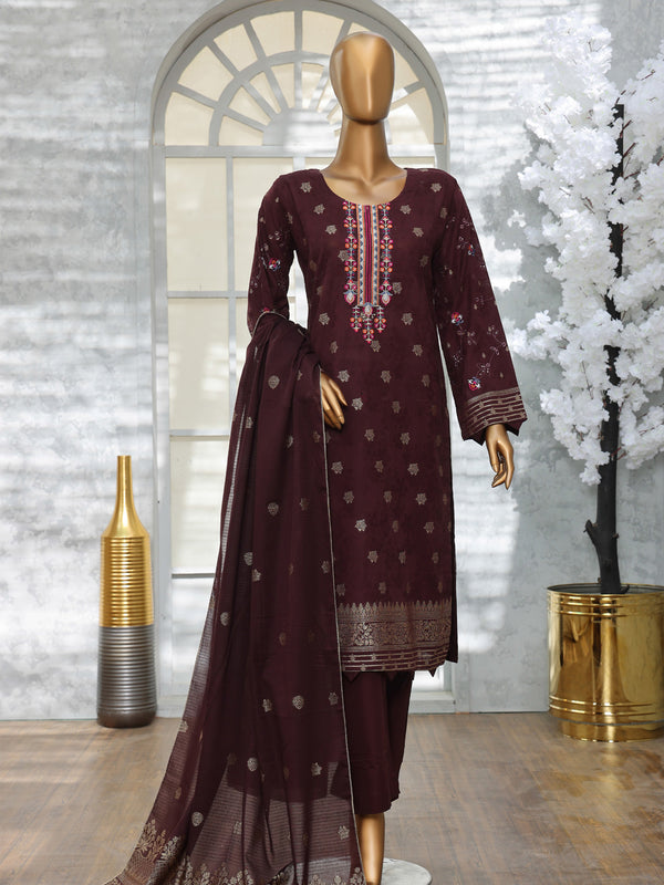 Muskan v2 By MTF Dyed Embroidered Jacquard Lawn Collection | Unstitched Suit D06
