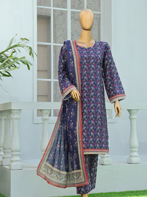 Rukhsar By MTF Digital Printed Cambric Collection | Unstitched Suit D06