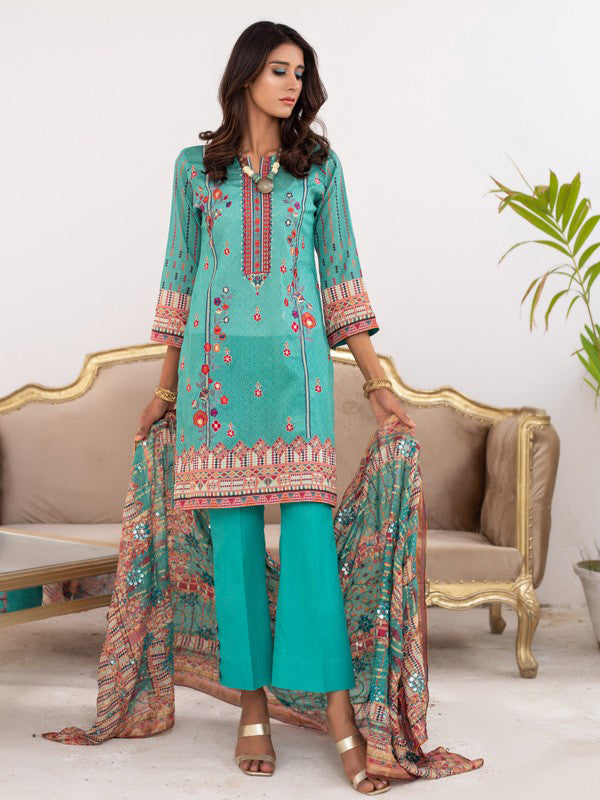 Serena Embroidered 03 Pcs Unstitched Suit D04