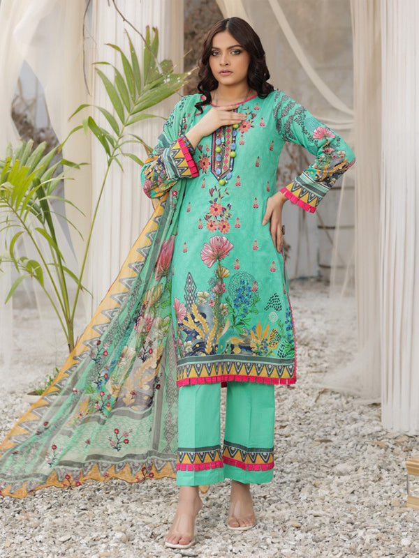 Noor E Nazar Embroidered 03 Pcs Unstitched Suit D06