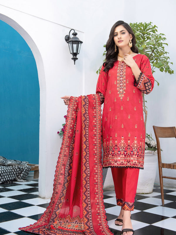 Aabirah By MTF Embroidered Lawn 03 Pcs Unstitched Suit D04 - Summer Collection