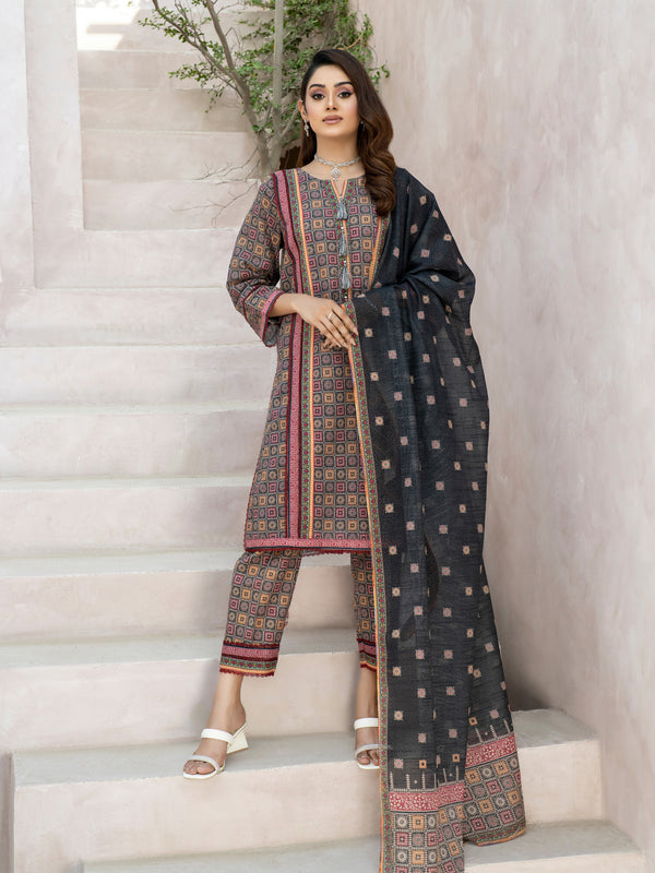 Winter Is Here By MTF Khaddar 03 Pcs Unstitched Suit D01 - Winter Collection
