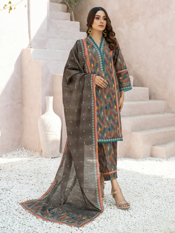 Winter Is Here By MTF Khaddar 03 Pcs Unstitched Suit D03 - Winter Collection