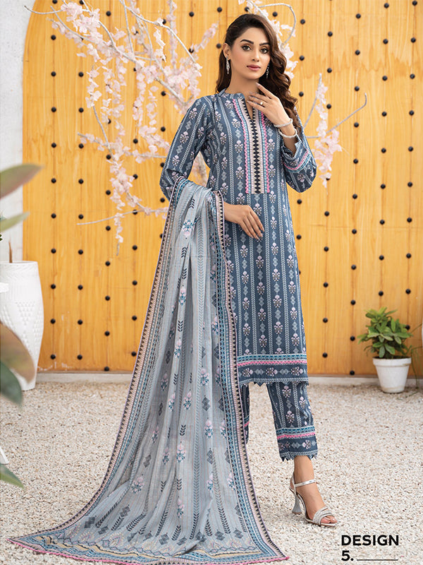 Wintry City By MTF Khaddar 03 Pcs Unstitched Suit D05 - Winter Collection