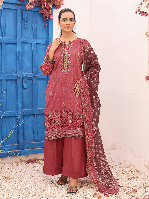 Aabirah Vol 2 By MTF Digital Printed Embroidered Lawn 03 Pcs Unstitched Suit D01 - Summer Collection