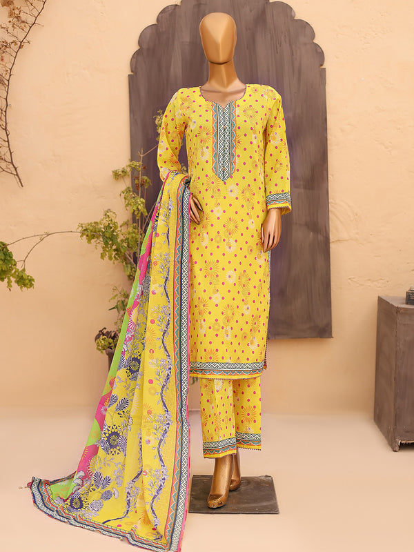 Mehak Vol 2 Digital Printed Lawn 03 Pcs Unstitched Suit D05-Summer Collection