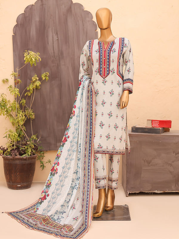 Mehak Vol 2 Digital Printed Lawn 03 Pcs Unstitched Suit D01-Summer Collection