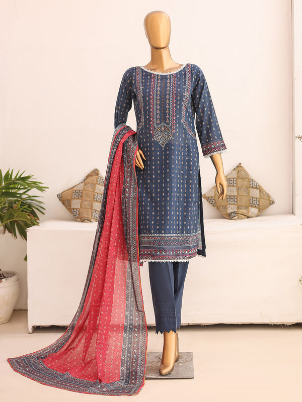 The Season of Style Volume 2 By MTF Printed Cotton 03 Pcs Unstitched Suit D05