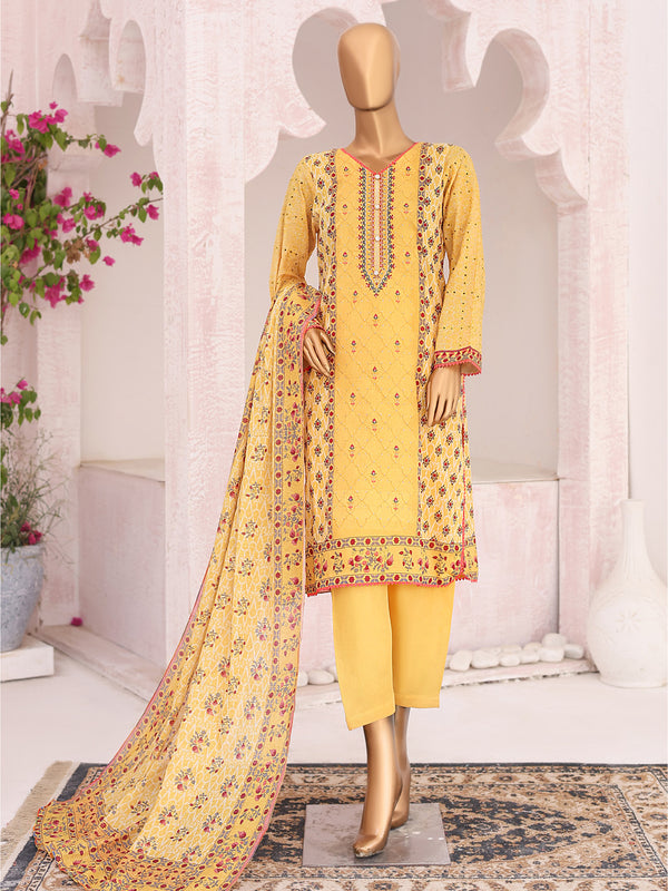 Serena By MTF Digital Printed Embroidered Lawn 03 Pcs Unstitched Suit D05 - Summer Collection