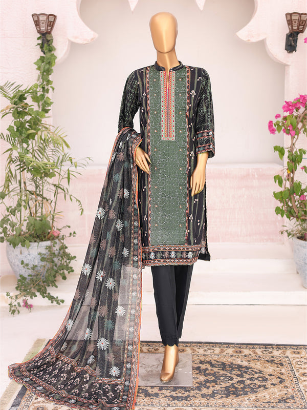 Serena By MTF Digital Printed Embroidered Lawn 03 Pcs Unstitched Suit D06 - Summer Collection